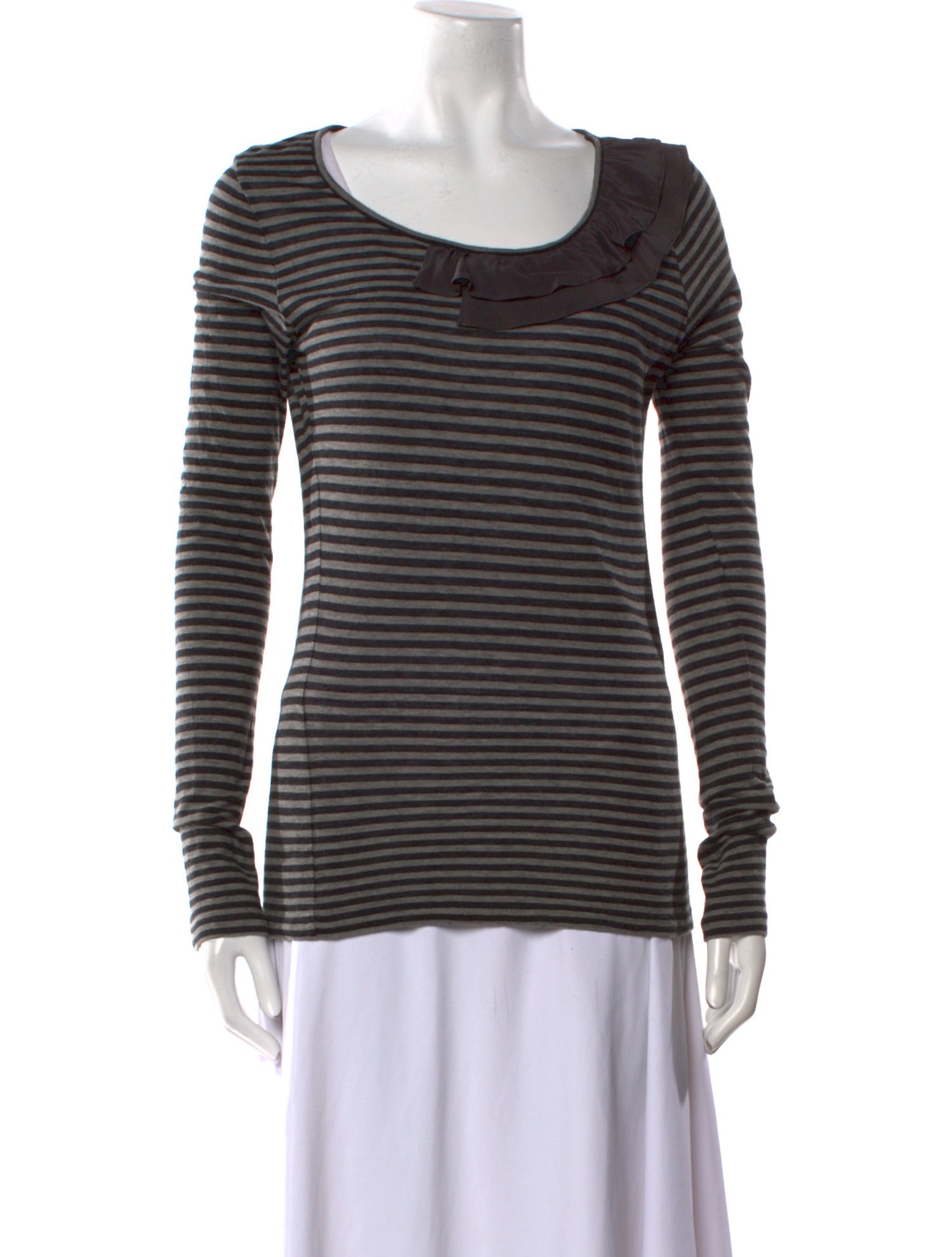 Weekend Max Mara Striped Scoop Neck Top