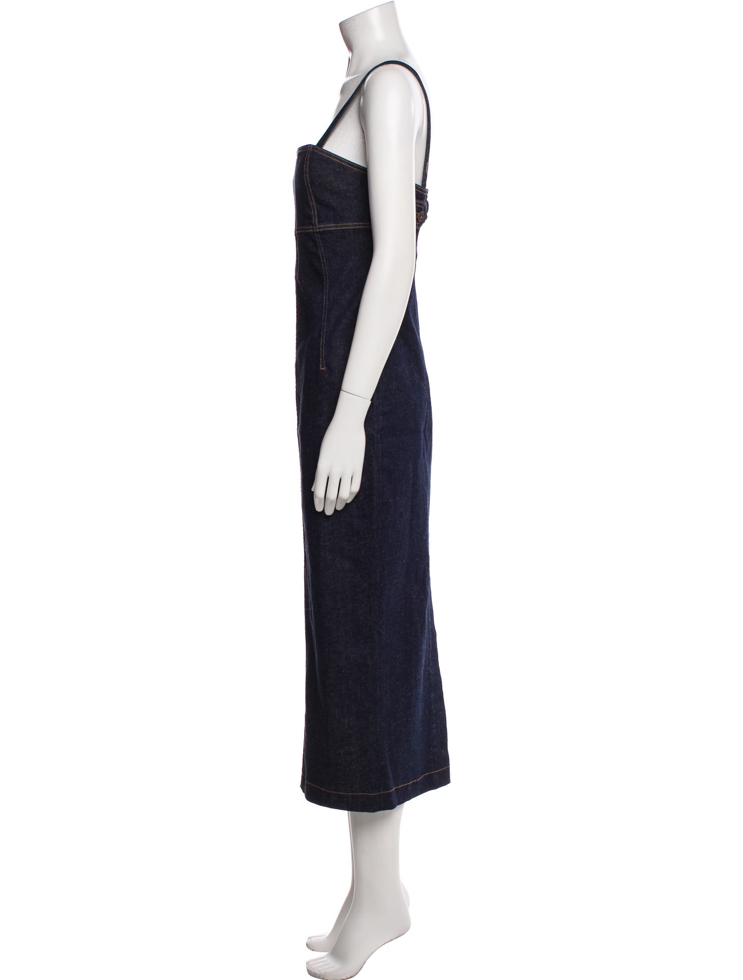Weekend Max Mara Square Neckline Long Dress
