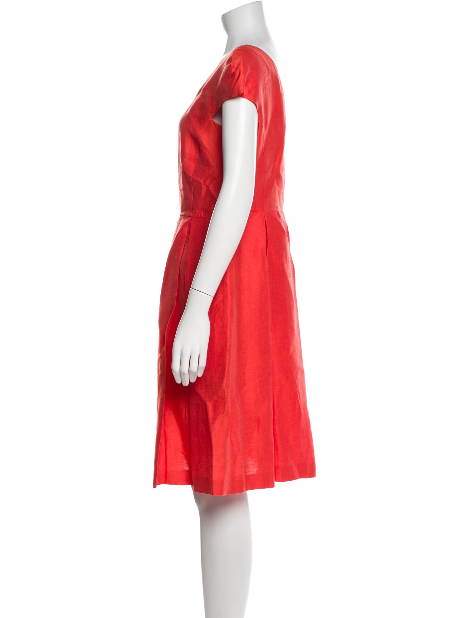 Weekend Max Mara Bateau Neckline Knee-Length Dress