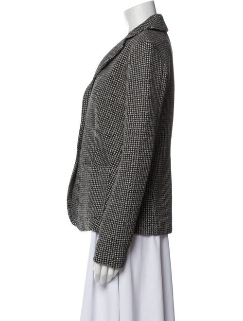Weekend Max Mara Wool Houndstooth Print Blazer