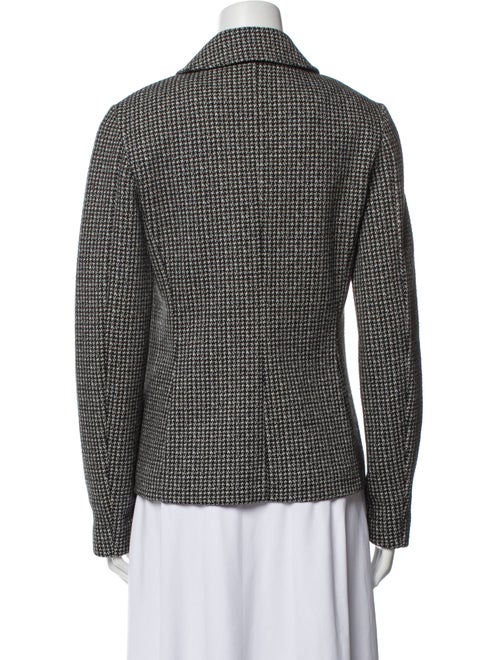 Weekend Max Mara Wool Houndstooth Print Blazer