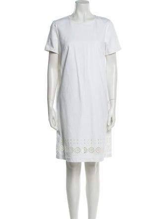 Weekend Max Mara Scoop Neck Knee-Length Dress