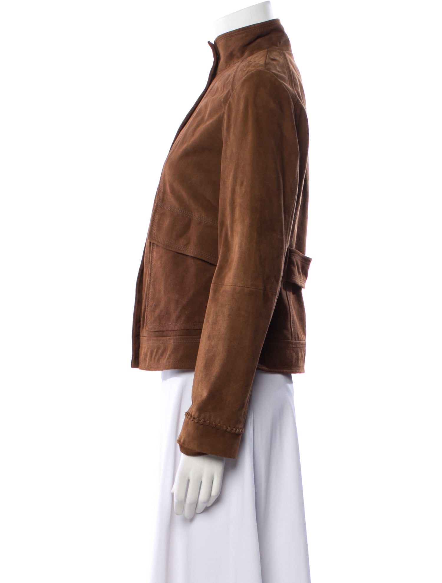 Weekend Max Mara Goat Leather Utility Jacket