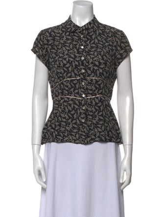 Weekend Max Mara Silk Printed Top