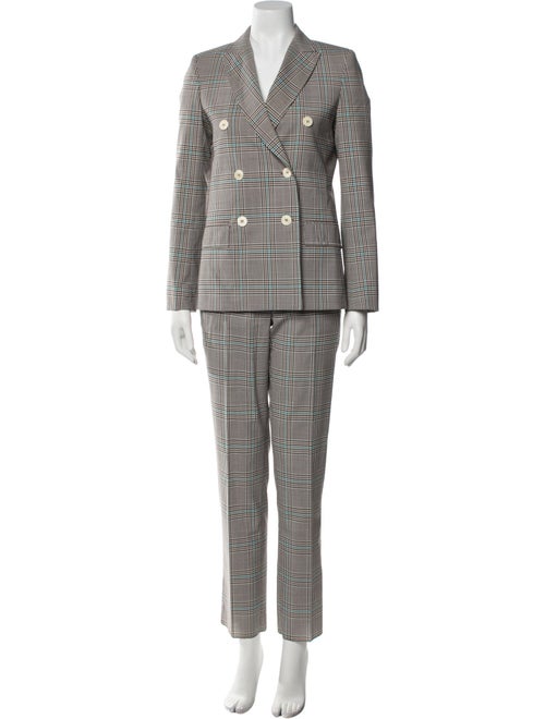 Weekend Max Mara Plaid Print Pant Set
