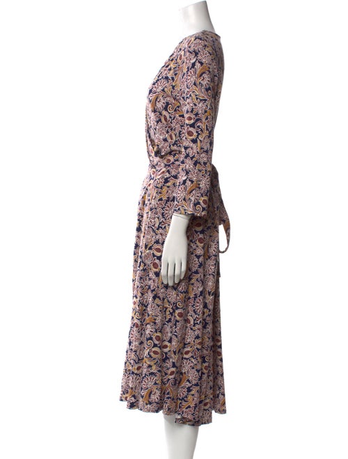Weekend Max Mara Floral Print Midi Length Dress