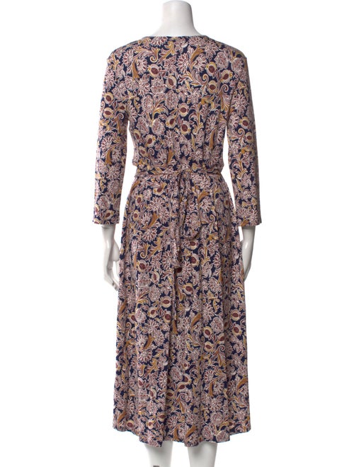 Weekend Max Mara Floral Print Midi Length Dress