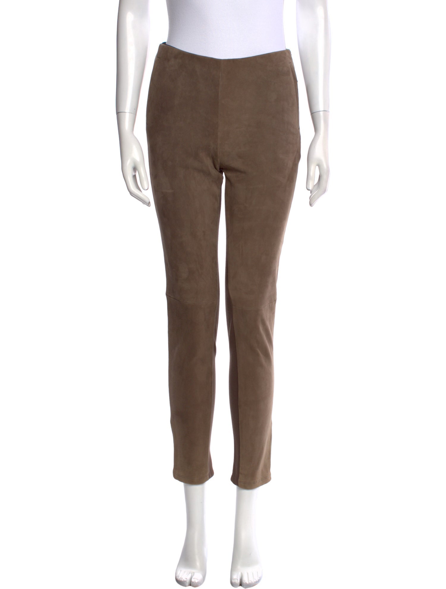 Weekend Max Mara Leather Skinny Leg Pants w/ Tags