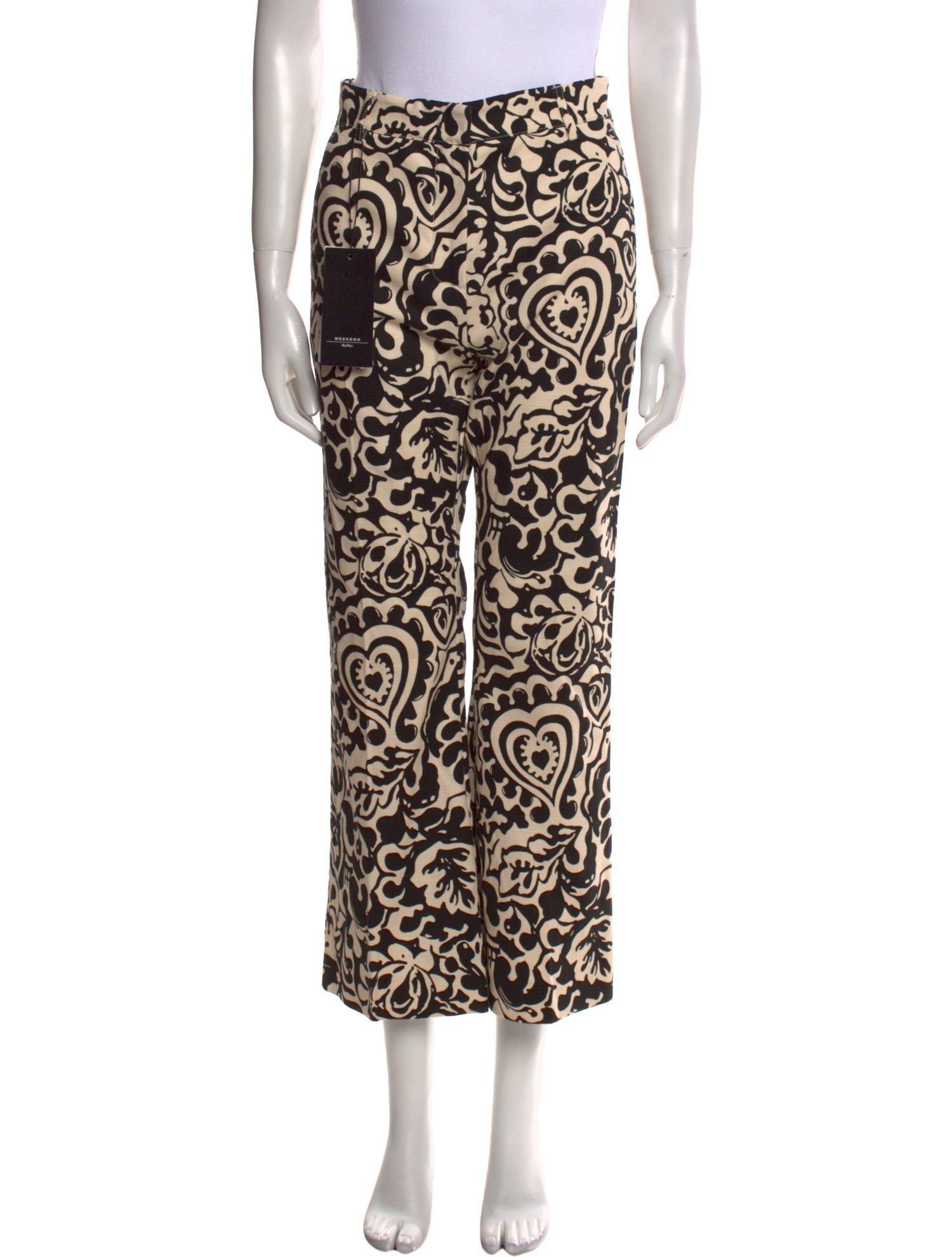 Weekend Max Mara Printed Wide Leg Pants w/ Tags