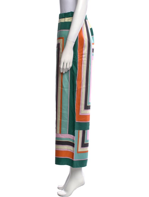 Weekend Max Mara Colorblock Pattern Wide Leg Pants