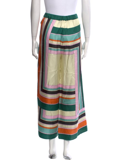 Weekend Max Mara Colorblock Pattern Wide Leg Pants