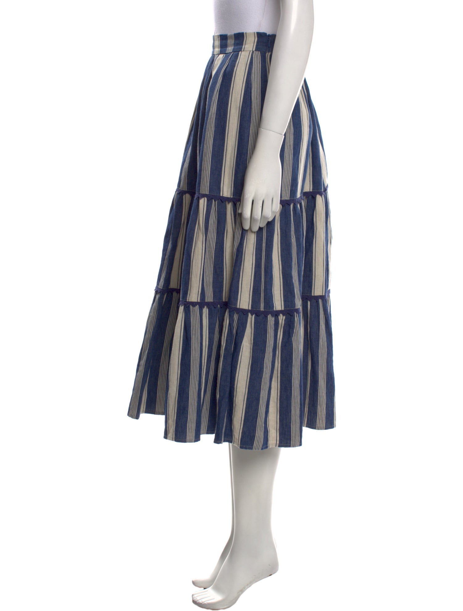 Weekend Max Mara Linen Midi Length Skirt