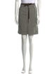 Weekend Max Mara Plaid Print Knee-Length Skirt