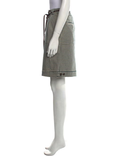 Weekend Max Mara Plaid Print Knee-Length Skirt