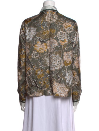 Weekend Max Mara Silk Printed Button-Up Top