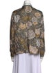 Weekend Max Mara Silk Printed Button-Up Top