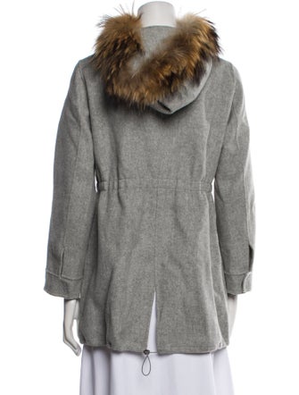 Weekend Max Mara Virgin Wool Faux Fur Jacket