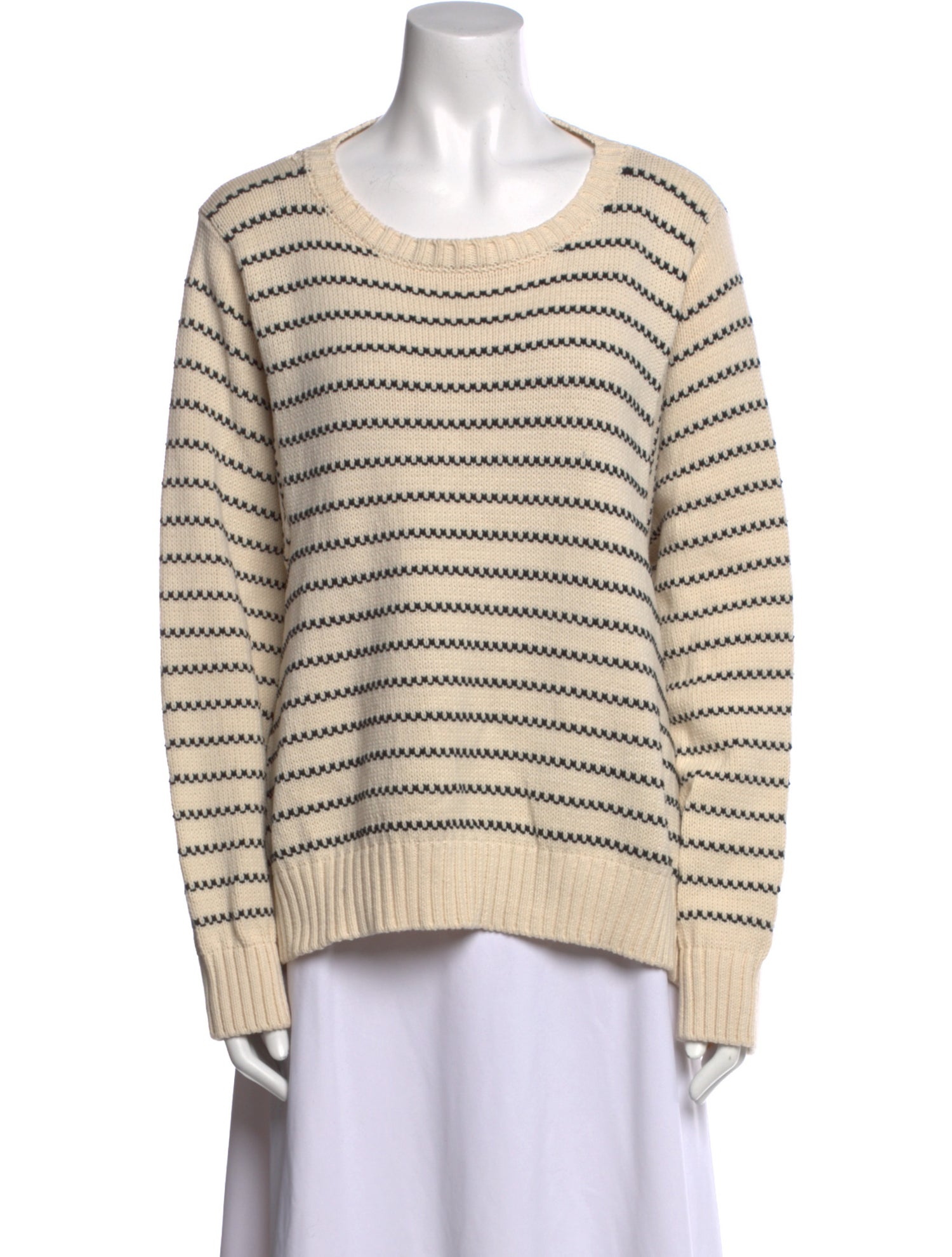 Weekend Max Mara Striped Scoop Neck Sweater