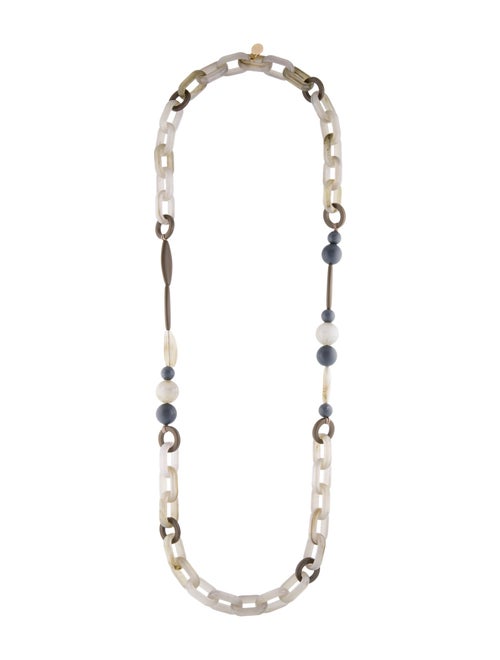 Weekend Max Mara Resin Long Bead Strand Necklace