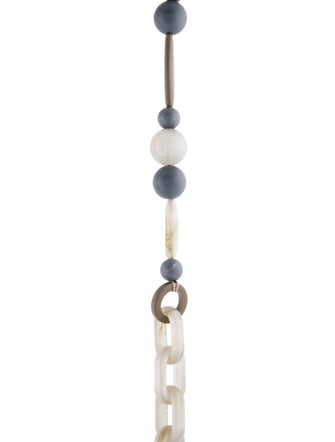 Weekend Max Mara Resin Long Bead Strand Necklace