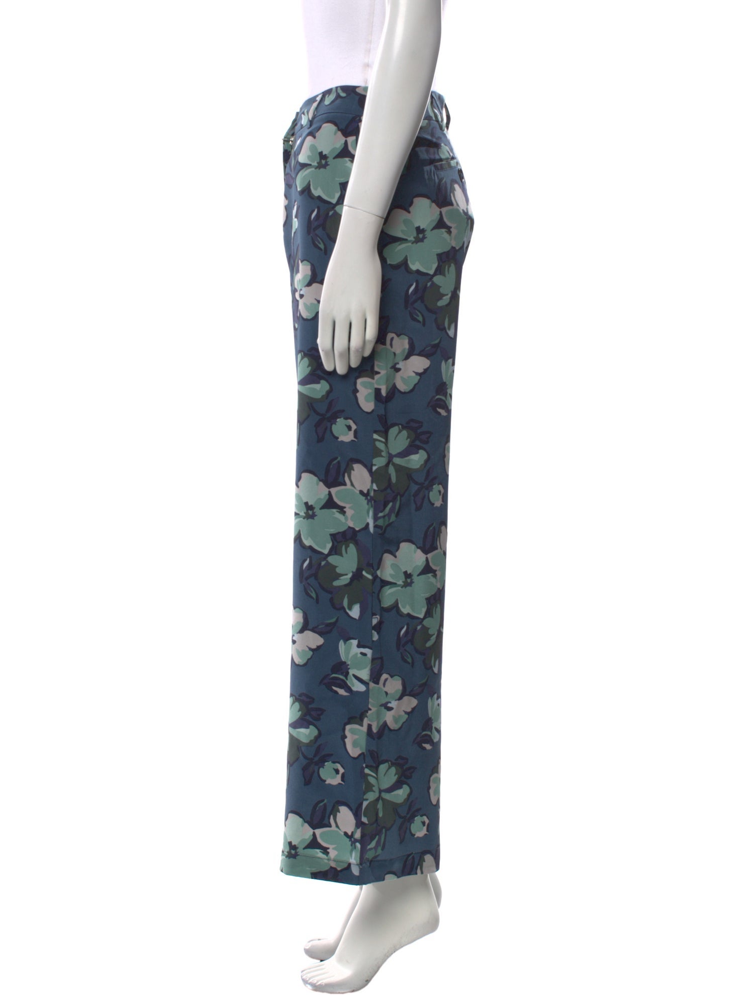 Weekend Max Mara Floral Print Straight Leg Pants