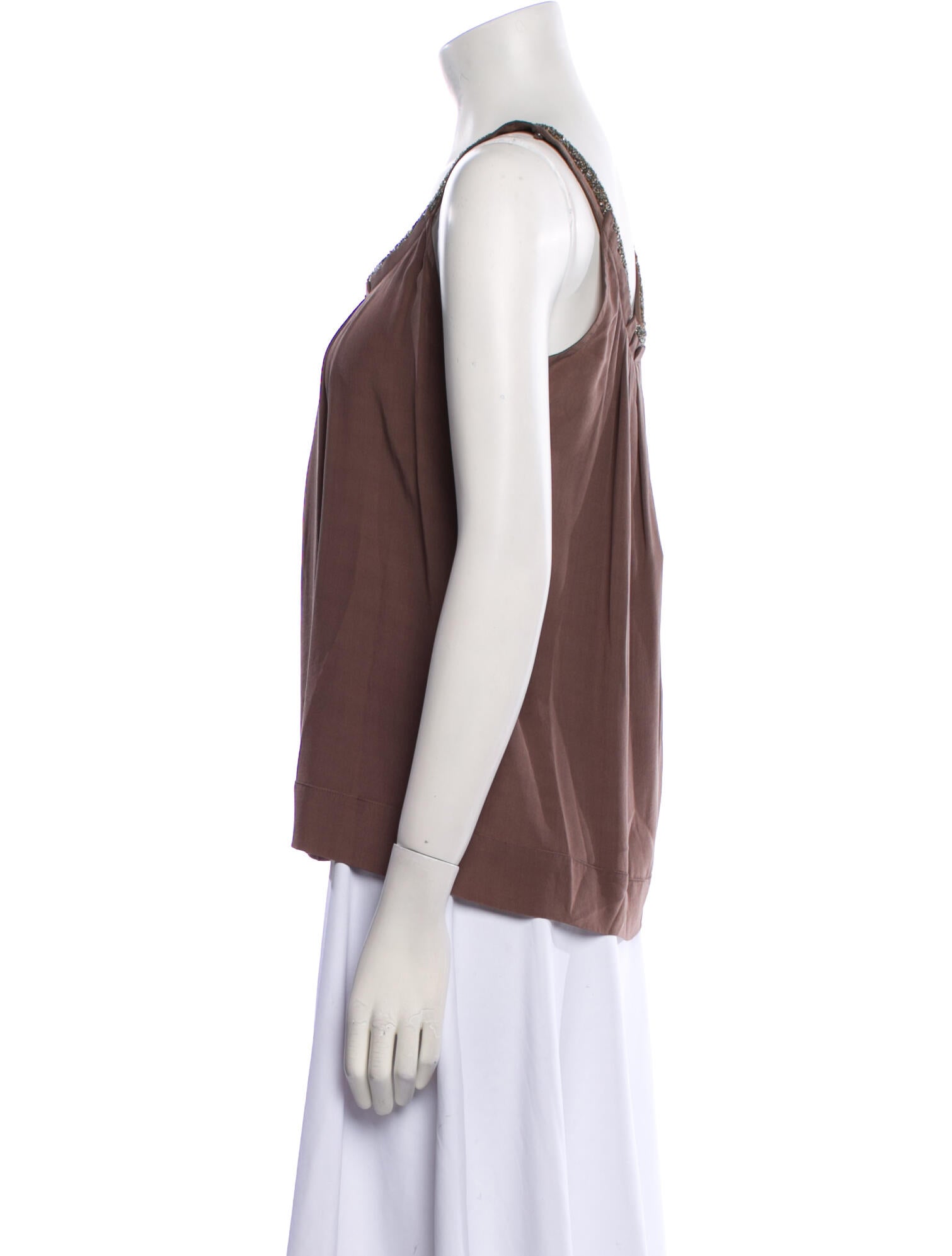 Weekend Max Mara Silk Scoop Neck Blouse w/ Tags