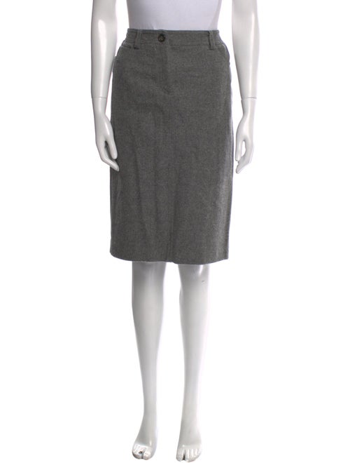 Weekend Max Mara Virgin Wool Knee-Length Skirt