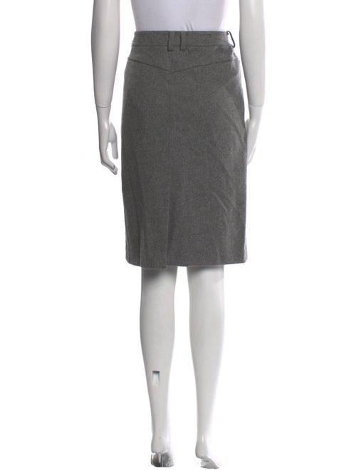 Weekend Max Mara Virgin Wool Knee-Length Skirt