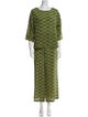 Weekend Max Mara Silk Printed Pant Set