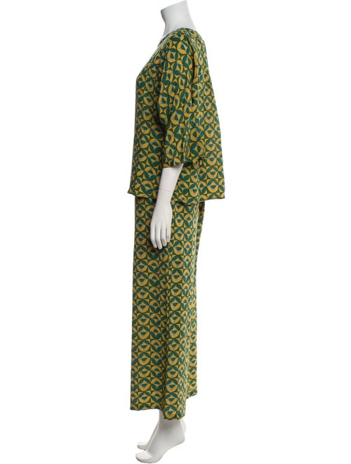 Weekend Max Mara Silk Printed Pant Set