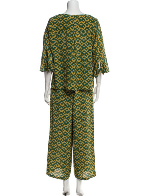 Weekend Max Mara Silk Printed Pant Set