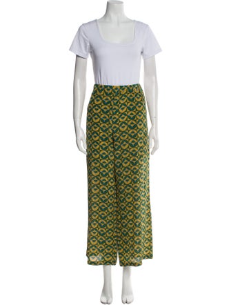 Weekend Max Mara Silk Printed Pant Set