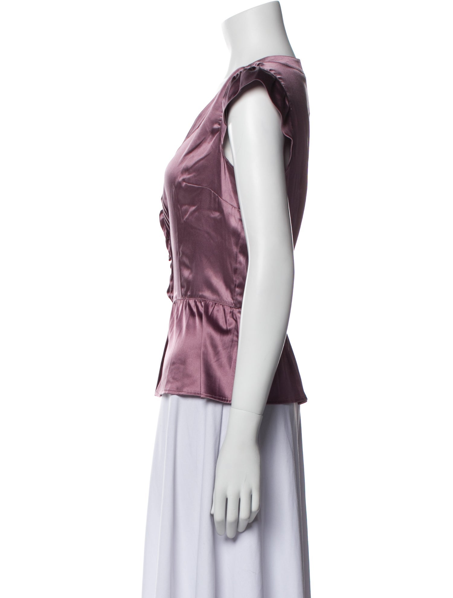 Weekend Max Mara Silk Scoop Neck Blouse