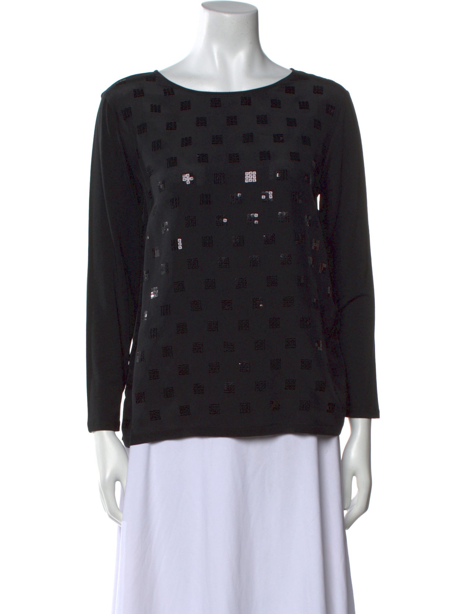 Weekend Max Mara Bateau Neckline Long Sleeve Top