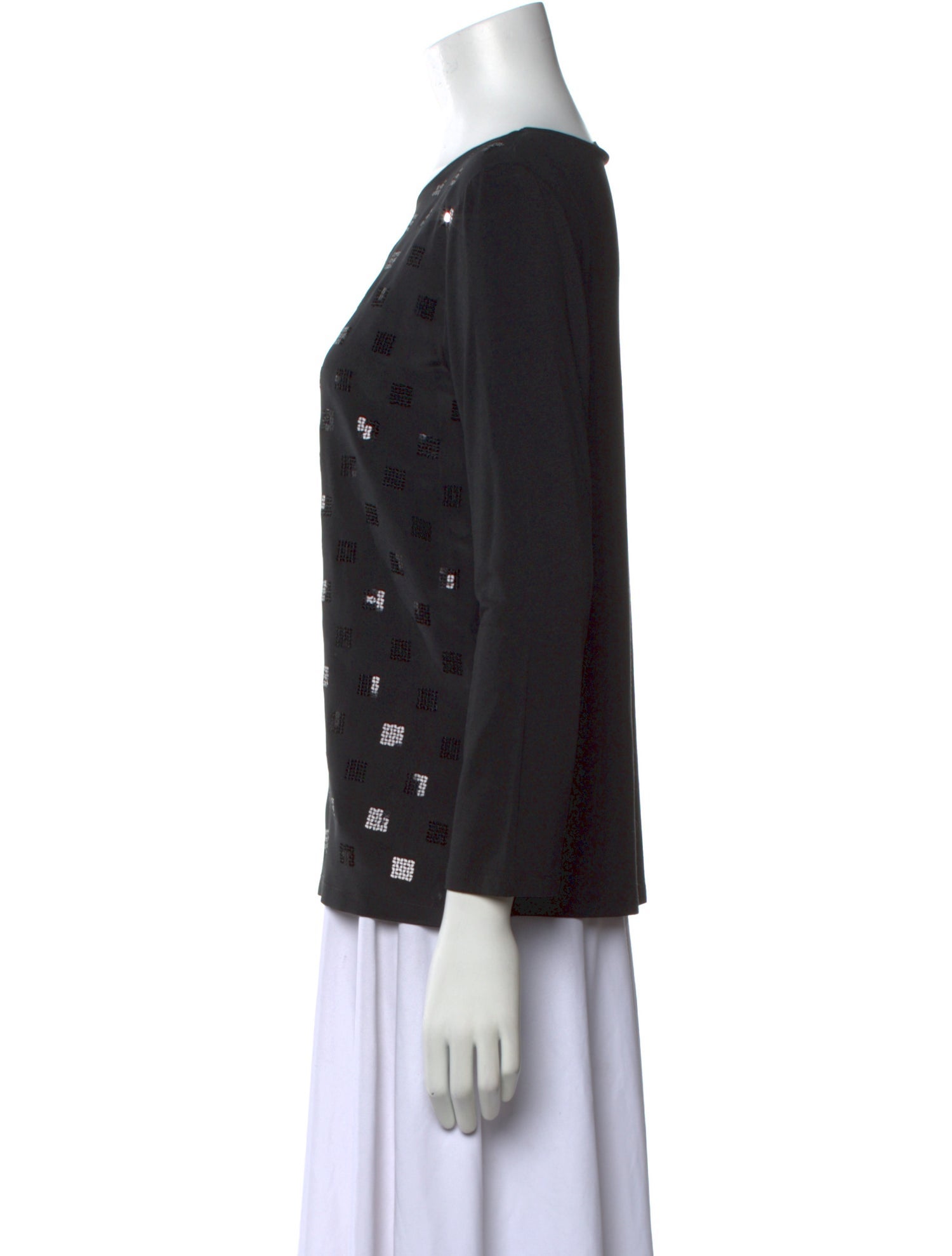 Weekend Max Mara Bateau Neckline Long Sleeve Top