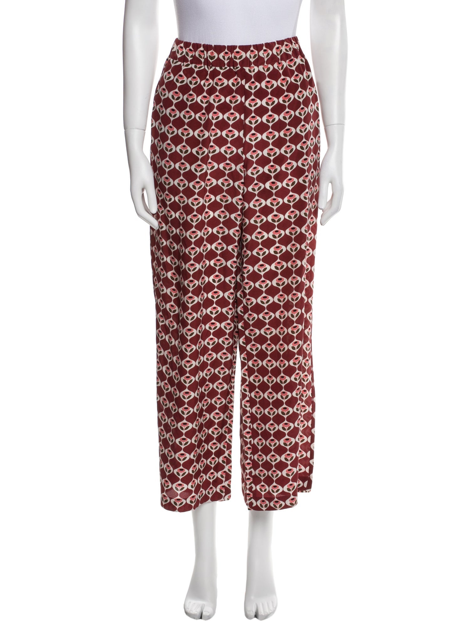 Weekend Max Mara Printed Wide Leg Pants