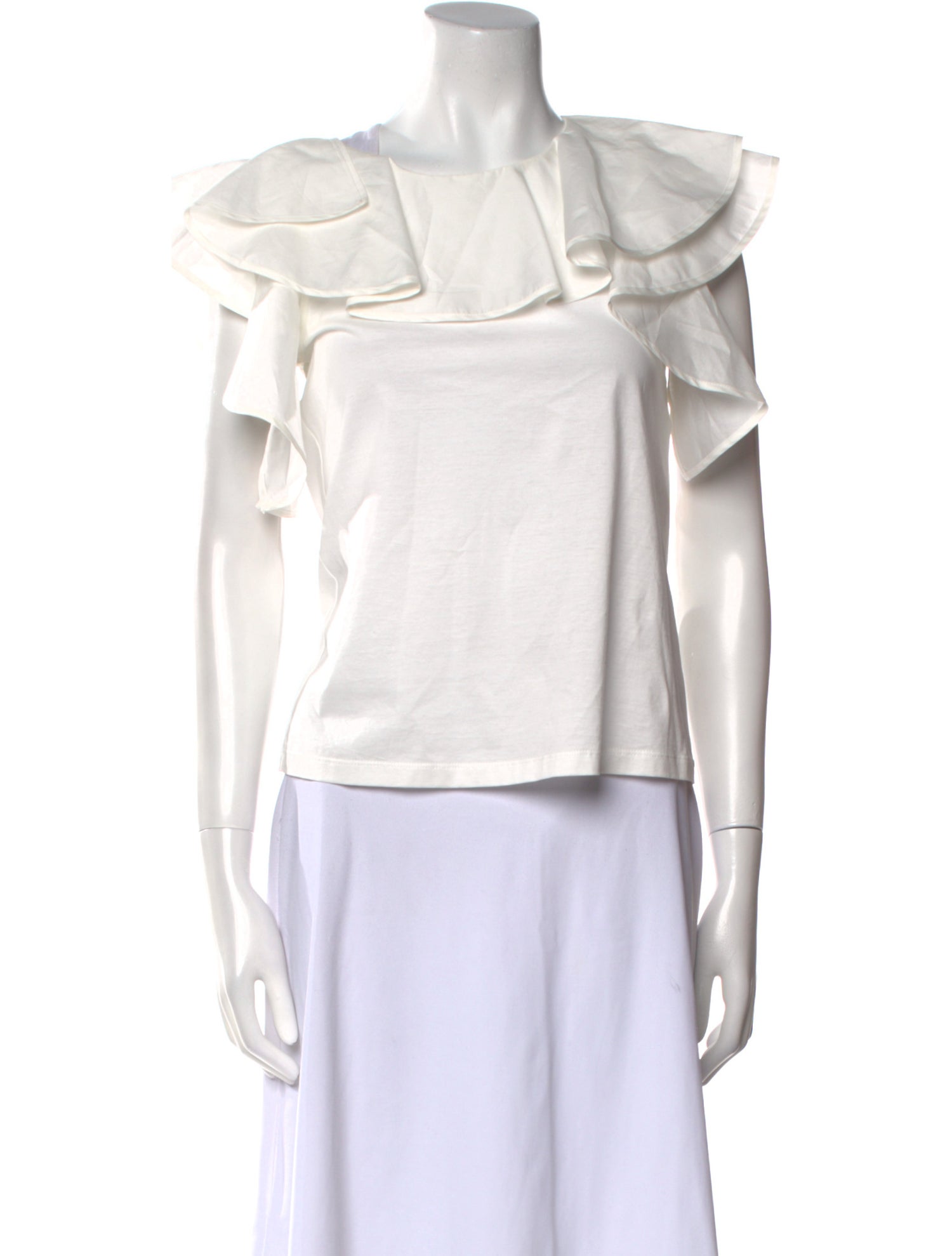 Weekend Max Mara Bateau Neckline Short Sleeve Crop Top w/ Tags