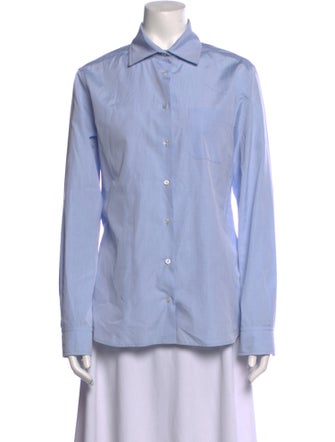 Weekend Max Mara Long Sleeve Button-Up Top