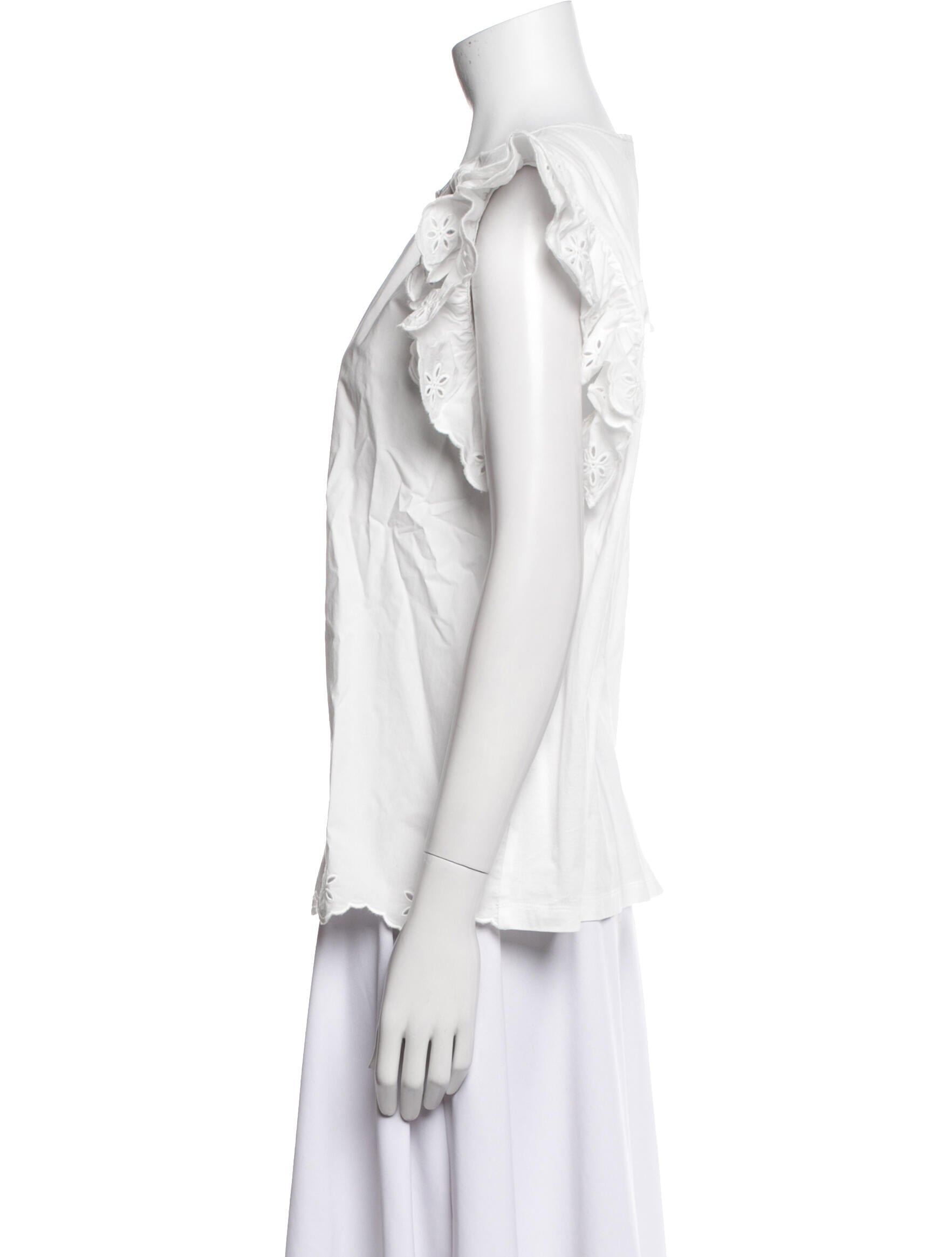 Weekend Max Mara Scoop Neck Short Sleeve Blouse