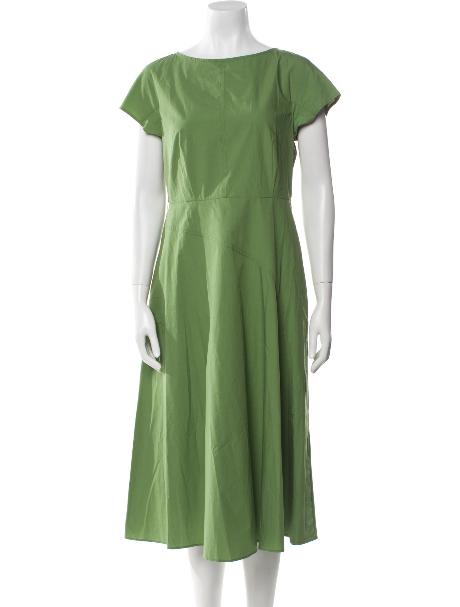 Weekend Max Mara Bateau Neckline Midi Length Dress