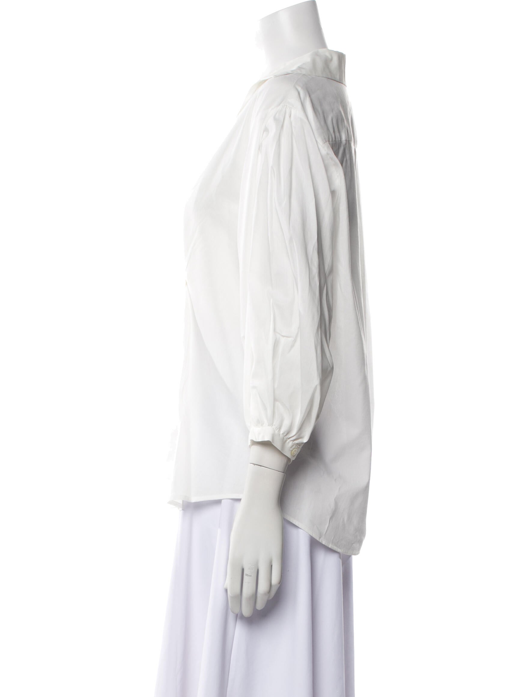 Weekend Max Mara V-Neck Three-Quarter Sleeve Blouse