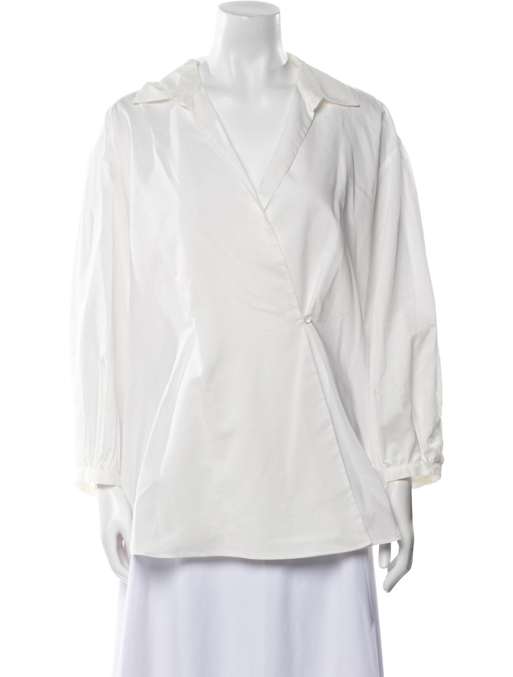 Weekend Max Mara V-Neck Long Sleeve Blouse