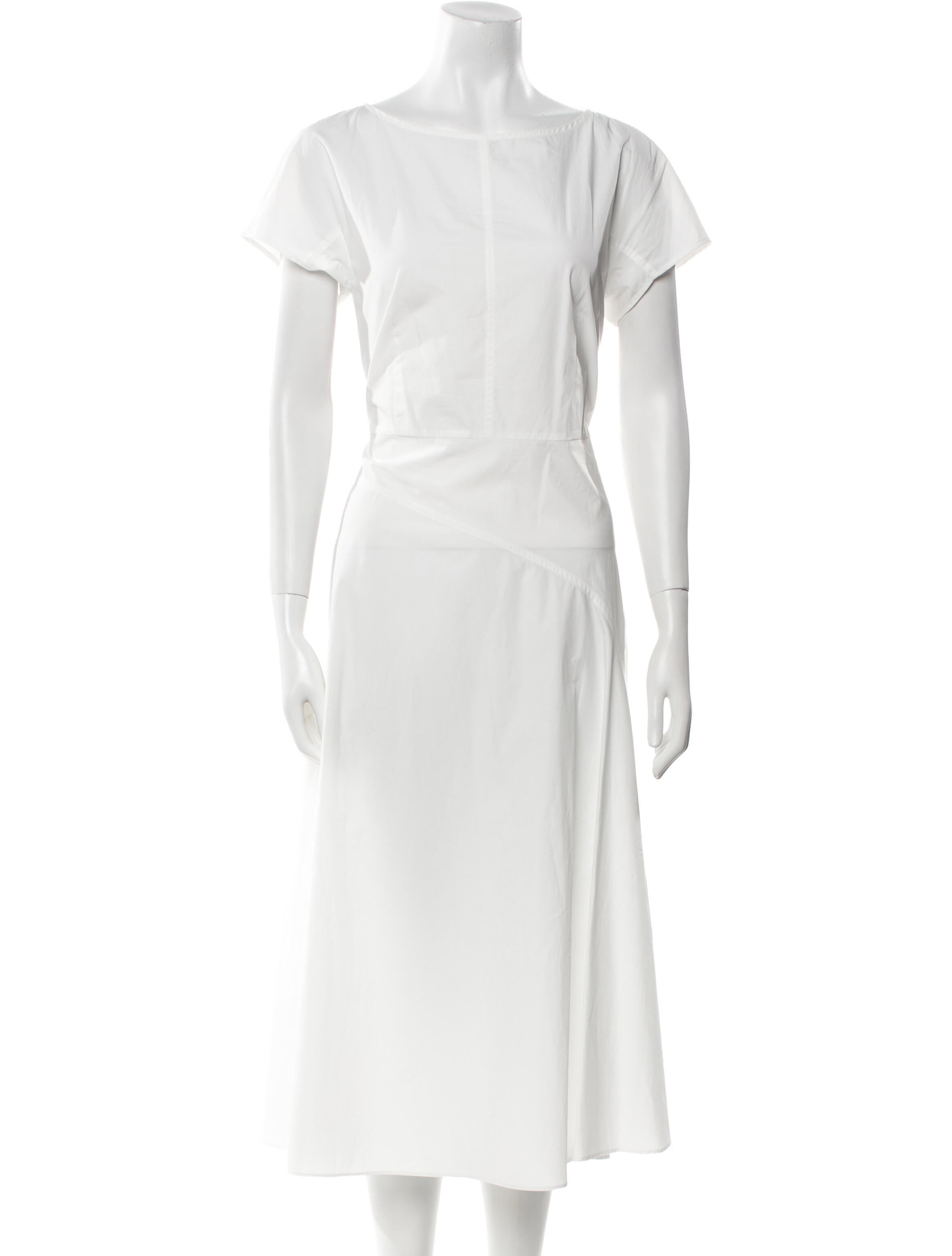 Weekend Max Mara Bateau Neckline Midi Length Dress