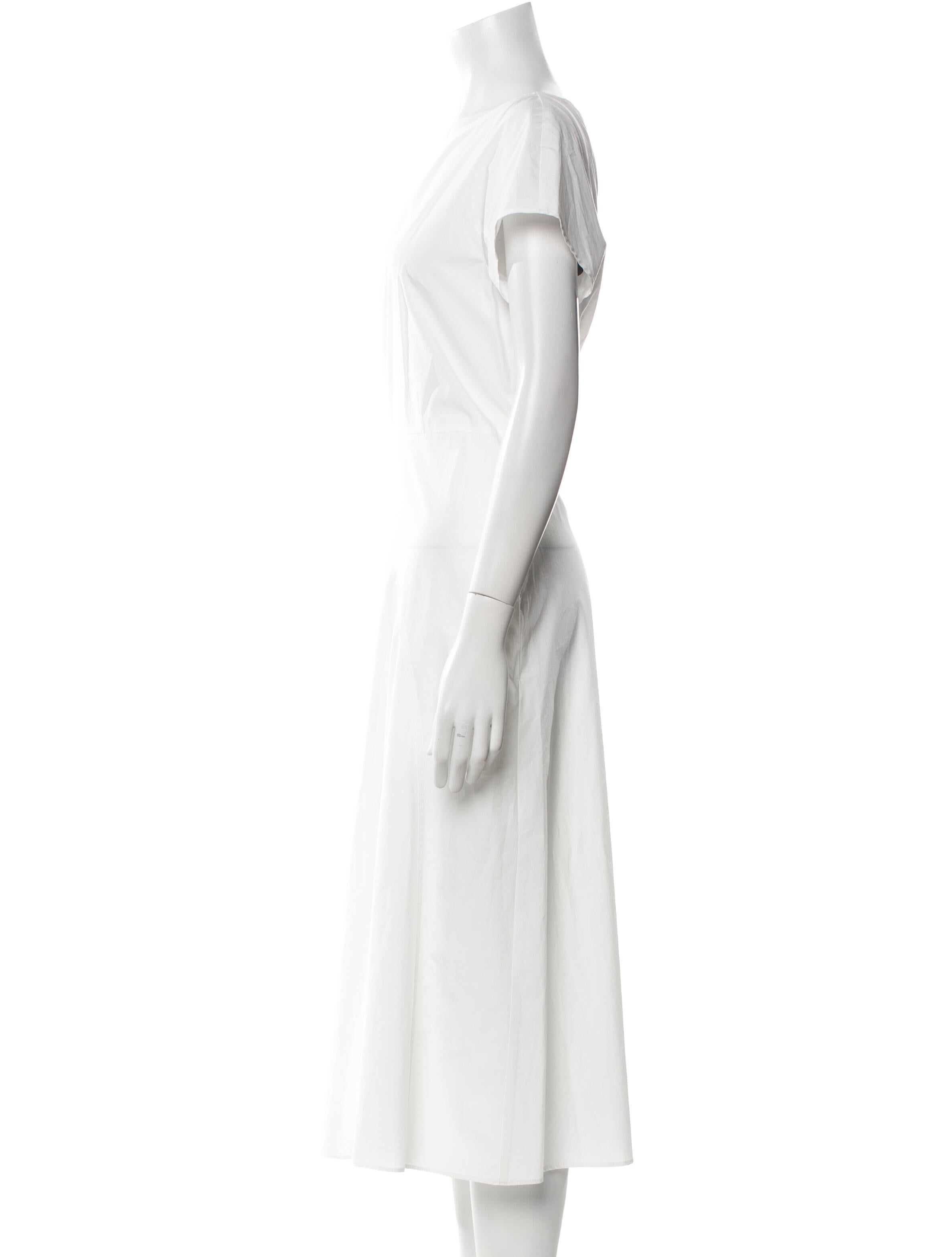 Weekend Max Mara Bateau Neckline Midi Length Dress