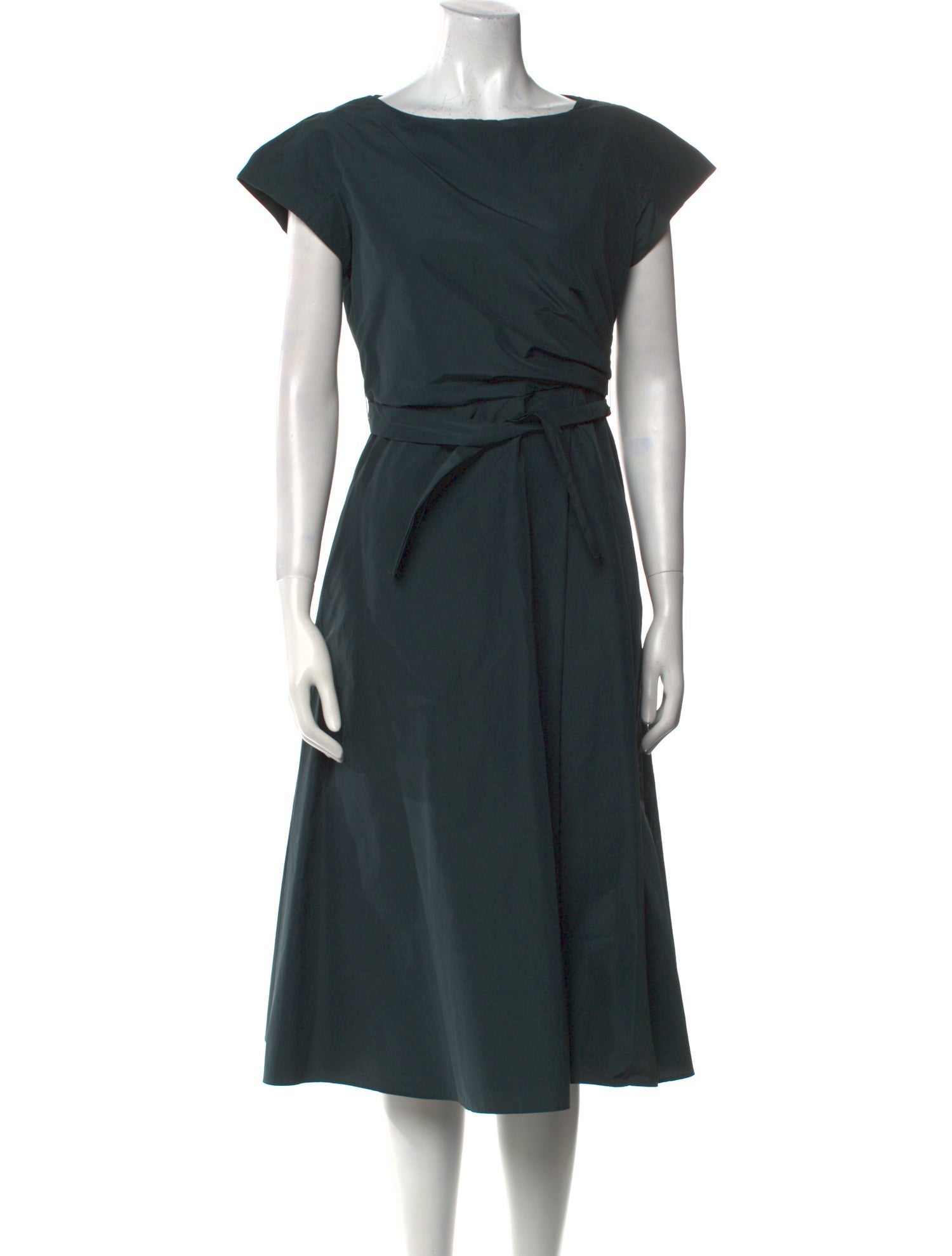 Weekend Max Mara Bateau Neckline Midi Length Dress
