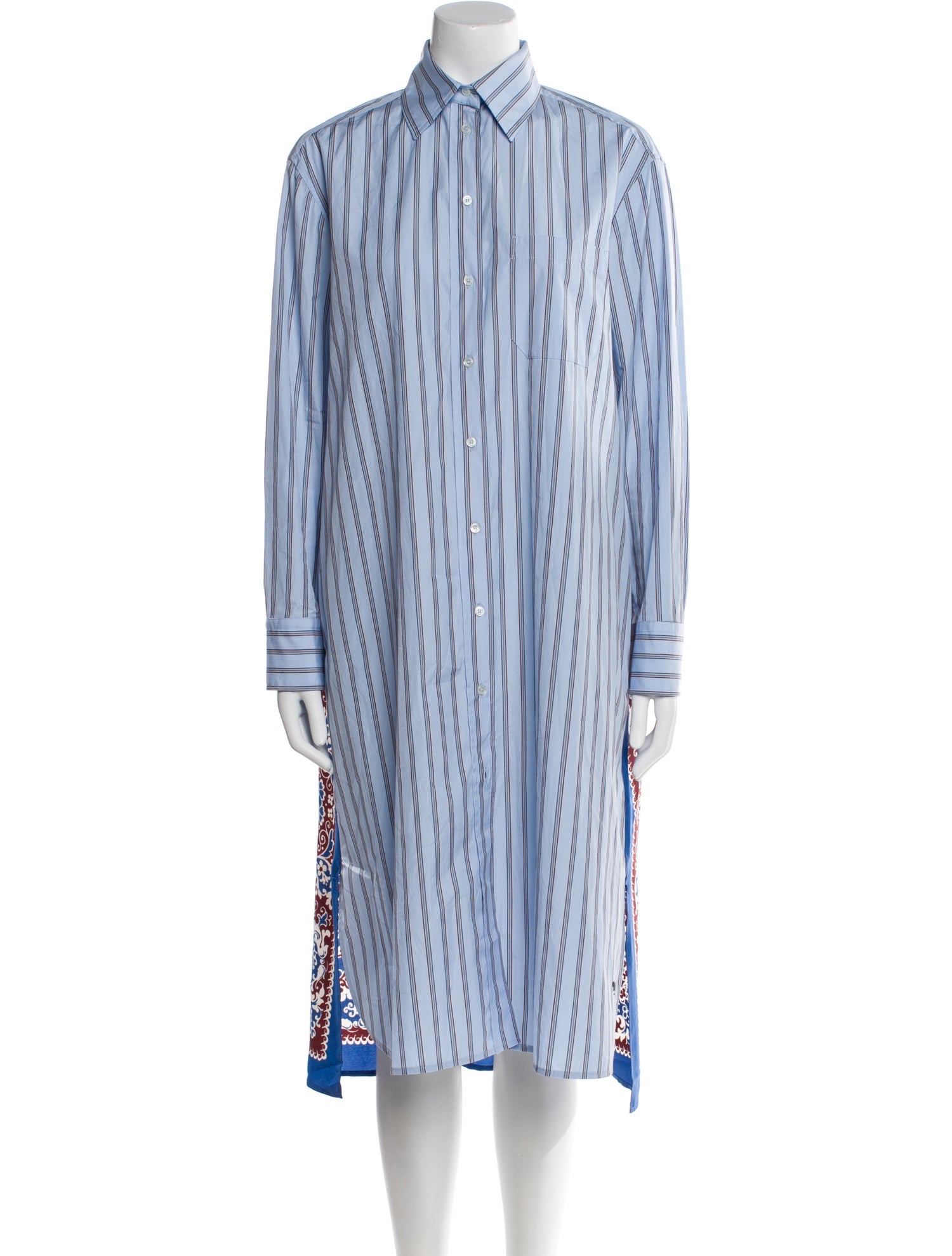 Weekend Max Mara Striped Midi Length Dress