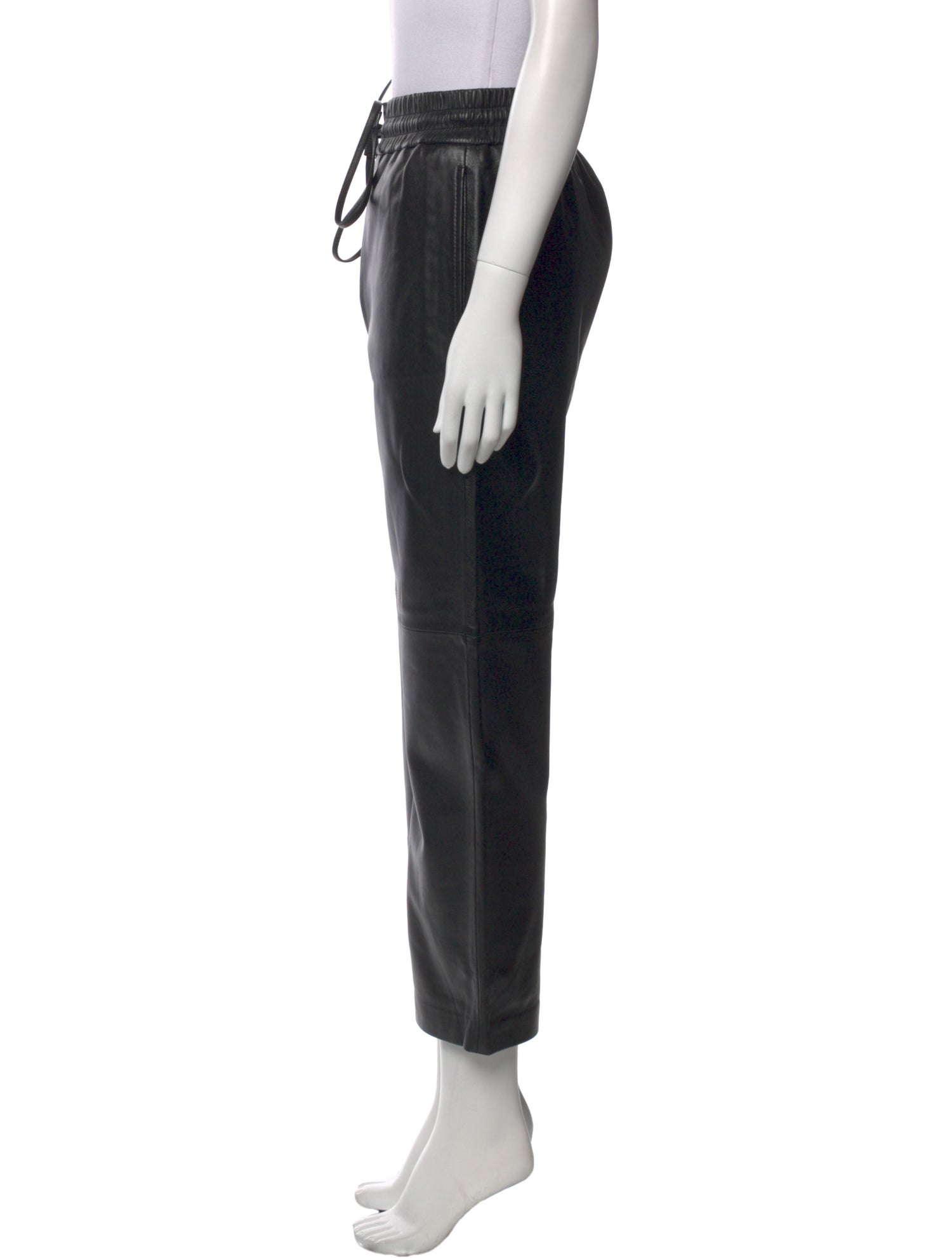 Weekend Max Mara Lamb Leather Straight Leg Pants