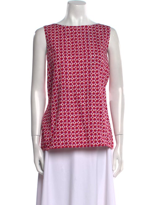 Weekend Max Mara Printed Bateau Neckline Tunic