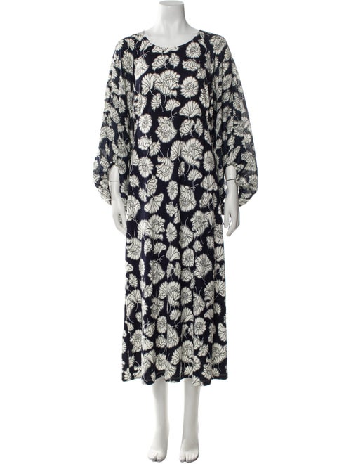 Weekend Max Mara Floral Print Long Dress