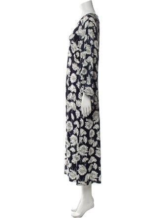 Weekend Max Mara Floral Print Long Dress